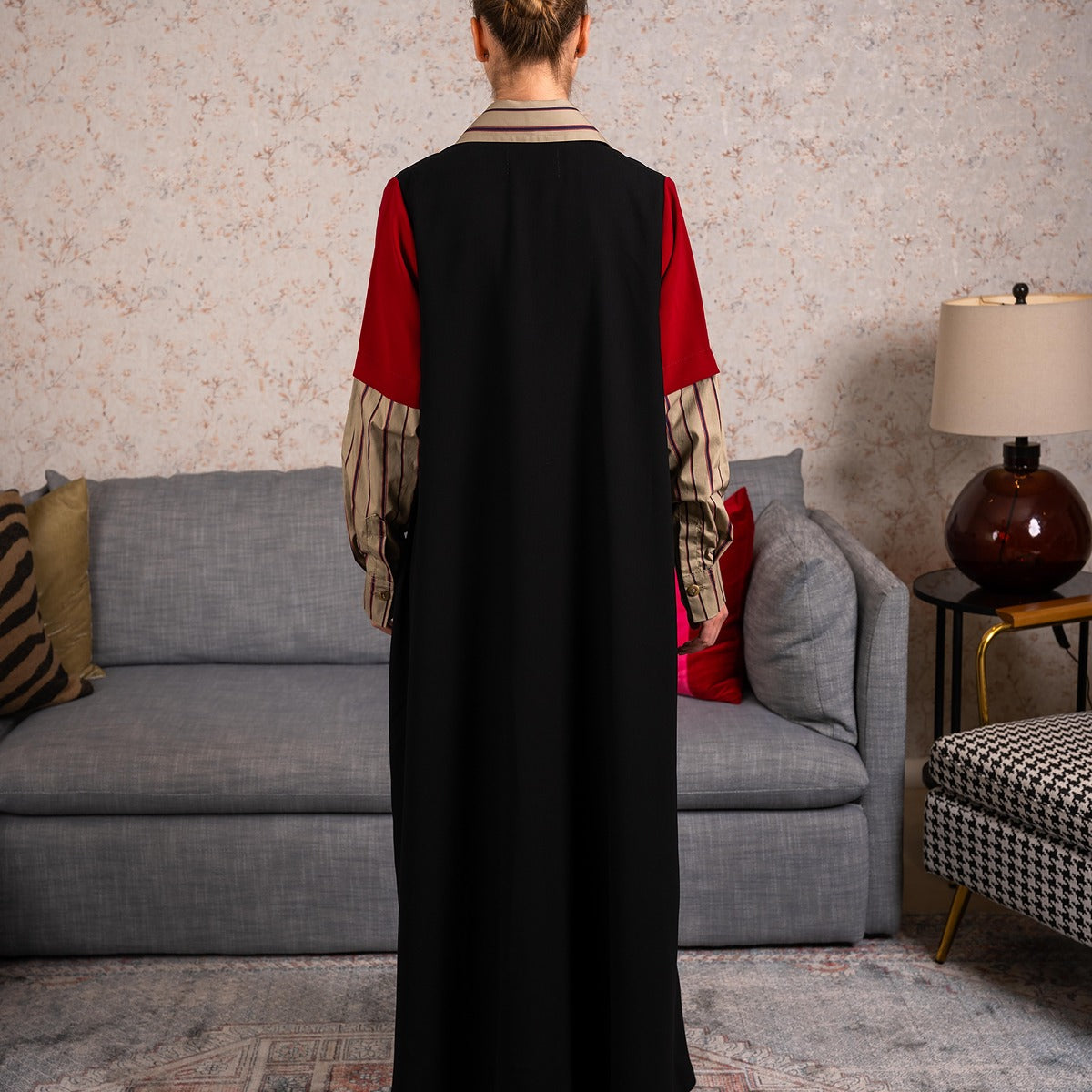 Shirt red Abaya