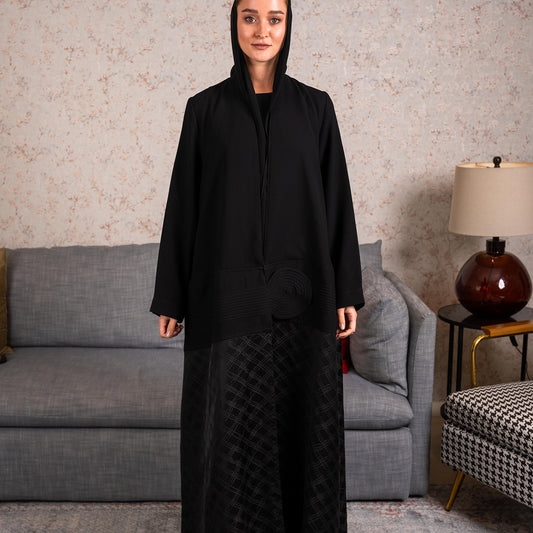 Worrior Black Abaya