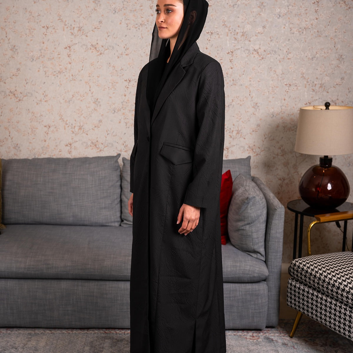 Blazer Black Abaya