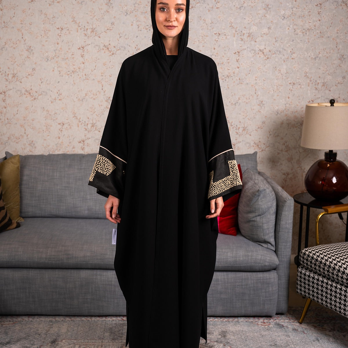 Embroidery Cuff Abaya