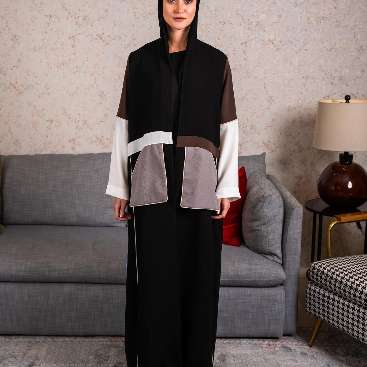 Boket Gray Abaya