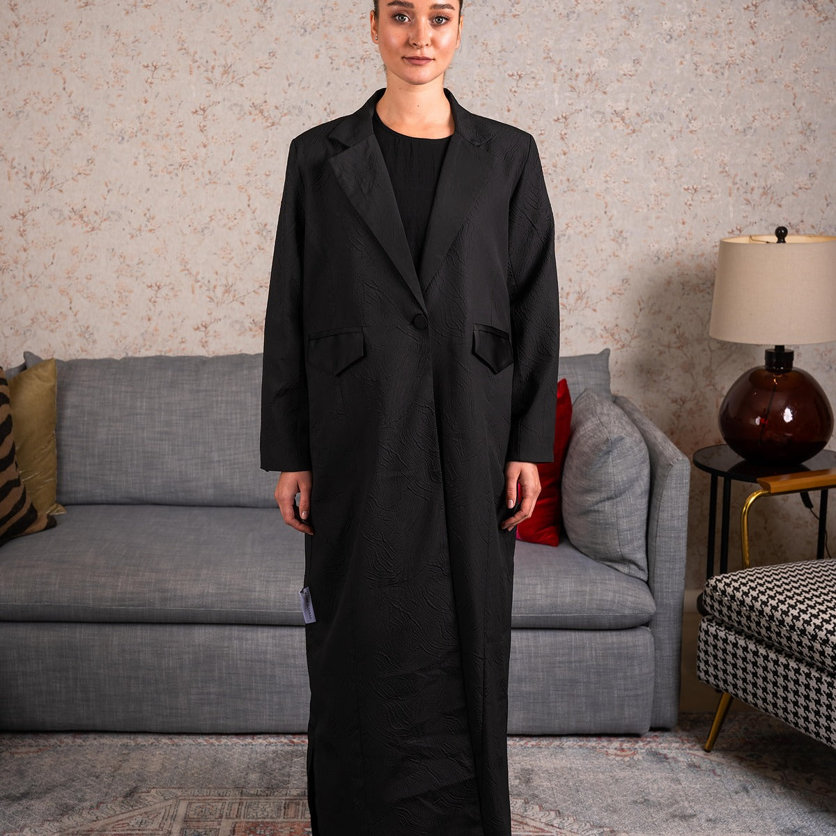 Blazer Black Abaya
